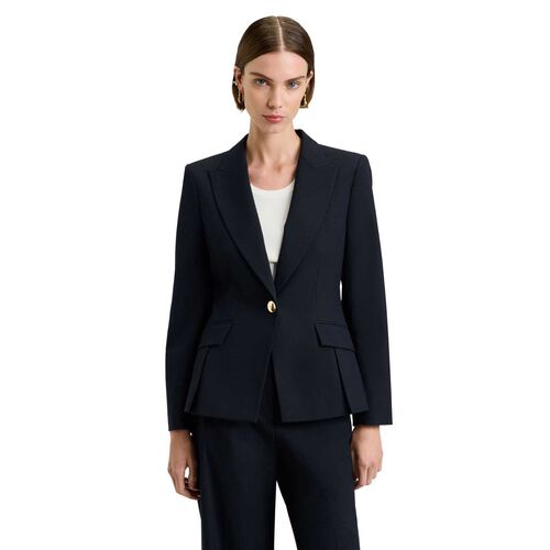 Veronika Maine Stretch Suiting Fitted Blazer